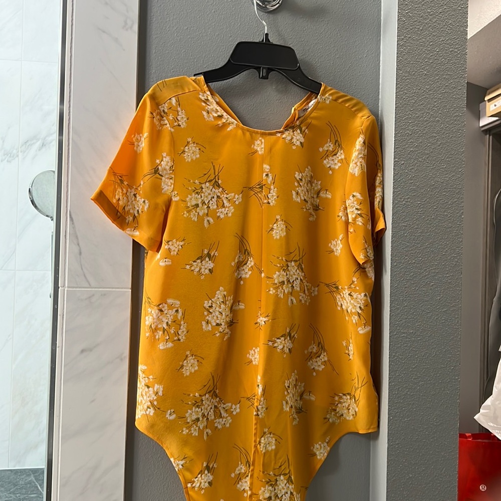 Madewell silk tie top